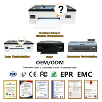 Nouveautés pour imprimante DTF XP600 A3, tête d'impression Epson 1390, 1440 dpi, automatique, garantie 3 ans, multicolore, acier inoxydable