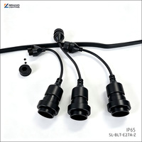 Support de lampe suspendue E27 BELT LIGHT pour bande lumineuse E27, support de lampe suspendue pour guirlande lumineuse E27, extérieur IP65