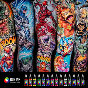 Tinta de Tatuaje Profesional de Alta Calidad RBG, 14 Colores Disponibles, Personalizable, 30 ml, 1 oz, Tinta de Pigmento para Artistas del Tatuaje - Product Image 5