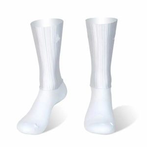 Calcetín de Ciclismo para <span class=keywords><strong>hombre</strong></span>, deporte, correr, bicicleta, antideslizante, silicona, verano, blanco, Aero, <span class=keywords><strong>Calcetines</strong></span>, <span class=keywords><strong>Calcetines</strong></span> Ciclismo - Product Image 1