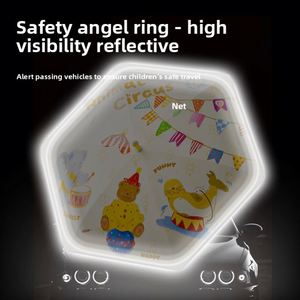 Parapluie pour enfants à motif de dessin animé en gros ; Conception de protection des mains sécurisée avec roulettes ; Parapluie à tige droite ; Résistant aux UV - Product Image 2
