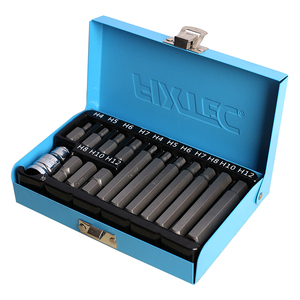Juego de Llaves Allen FIXTEC de 15 Piezas, con Caja Metálica, Punta Hexagonal de 1/2'', FHS041015HM - Product Image 3