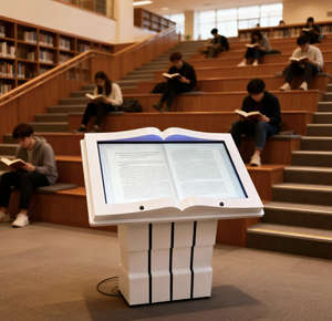 Kiosque <span class=keywords><strong>numérique</strong></span> à écran tactile LED AIMV 43/50/55 pouces - Musée, bibliothèque, lecture de livres, service d'information en libre-service, étanche IP65 - Product Image 3
