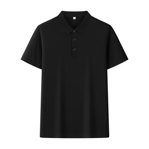 Camisetas de polo informales de algodón 100% para hombre con logotipo bordado personalizado, solapa que absorbe la humedad, camisetas de golf de manga corta impresas - Product Image 5
