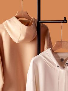 H5568 Automne Hiver Vente en gros Personnalisé 420 Gsm 100% Coton Polaire doublé en fourrure de renard argenté Sweats à capuche unisexe vierges - Product Image 5