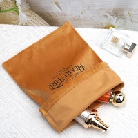 Sac à cordon en velours Softy imprimé avec logo personnalisé pour livre, vêtements, chaussures, sac d'emballage de voyage, maquillage, cadeaux, sac à poussière en velours