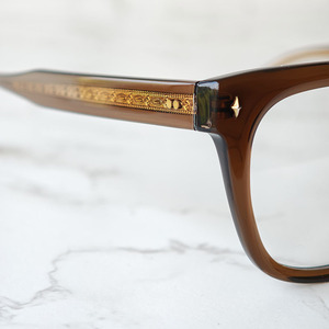Monturas de gafas marrones, montura óptica de estilo vintage cuadrado para unisex - Product Image 3
