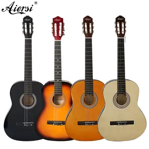 Anständige erste Gitarre Aiersi Marke benutzer definierte billigste klassische Gitarre fühlen sich gut für Anfänger