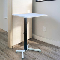 Nouvelle table pliante murale intelligente à hauteur réglable par vérin à gaz, design populaire, écologique et ergonomique, pour usage commercial