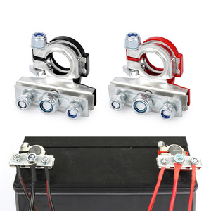 Conector de terminal universal para cable de varilla de empuje automotriz 12V 24V Metal Plateado BTD02 - Product Image 2