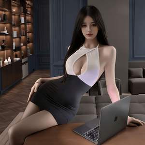 Lingerie Sexy in Stile Giapponese, Costume da Segretaria in Poliestere, Uniforme Seducente da Ufficio, Pigiama Provocante - Product Image 2