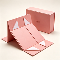 Boîte cadeau rigide pliable en carton magnétique en papier recyclable avec logo personnalisé pour vernis à ongles, chaussures, emballage de produits de soins personnels
