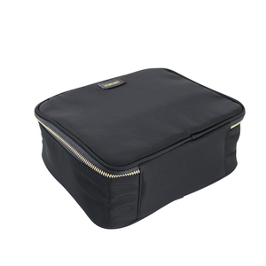Custom Logo Leather Travel Portable <b>Makeup</b> Bag Cosmetic Box Three Colors Light <b>Case</b> with LED Mirror - Product Image 3