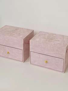 Çift katmanlı kadife hediye kutusu, zarif tasarım düğün iyilik için hassas bir seçim, yıldönümleri, ve özel günler - Product Image 6