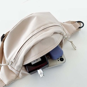 <span class=keywords><strong>Nergal</strong></span> Streetwear-Geldbörsen in Cremefarben, Designer-Diebstahlschutz-Bauchtasche, Unisex, Akzeptiert Individuelles Logo, Schultertasche für Männer und Frauen - Product Image 3