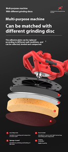 Meuleuse à béton multifonctionnelle à batterie au lithium pour le polissage des sols, le ponçage des murs et la préparation des surfaces routières. - Product Image 6