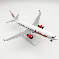 Modèle d'avion B737 en métal moulé sous pression de 30 cm, en résine et alliage métallique, pour collectionneurs