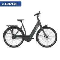 Bicicleta Urbana de Alta Calidad, 28 Pulgadas, Cuadro de Aleación, Frenos de Disco Hidráulicos, Bicicleta Eléctrica Urbana