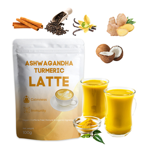 Mélange de Latte au Lait Doré Superfood aux Épices, Ashwagandha et Curcuma, Marque Blanche - Product Image 1