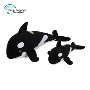 Nieuwe Eenvoudige Sea Animal Orka 100% Recycle Knuffel