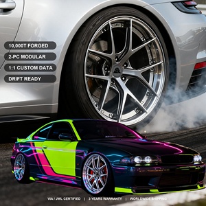 Rines Forjados de 2 Piezas de Alto Rendimiento de 18 19 20 21 22 24 Pulgadas, Rines Personalizados para Porsche <span class=keywords><strong>911</strong></span>, BMW M3 M4, Nissan GTR, Rines de Carreras y Drift - Product Image 1