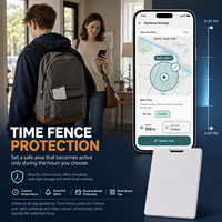Rastreador GPS para Auto Trevaron con Alertas de Cerca Virtual Personalizadas para Monedero, Mochila, Equipaje, Pasaporte, Bolsa de Documentos, Monitoreo de Activos