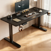Escritorio Ergonómico Eléctrico de Altura Ajustable para Juegos y Computadora, Escritorio para Trabajar Sentado o De Pie en Casa u Oficina con Gancho para Auriculares y Portavasos