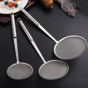 304 SS Fine Mesh Skimmer Spoon, Kitchen Oil Filter Strainer, Soy Milk Mesh Screen Colander for Home - Product Image 4