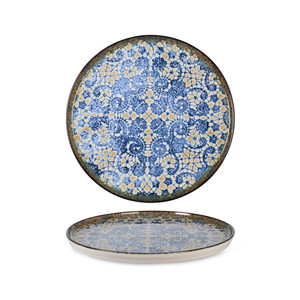 Plato de Cena Apilable Rinart Bluet con Impresión Digital, Porcelana Fina, 20 x 1.7 h cm, Suministros para Hoteles, Vajilla al por Mayor - Product Image 1