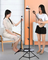 Trépied en métal réglable portable de 2.1m pour Smartphone et appareil photo pour support d'éclairage de téléphone compatible Bluetooth