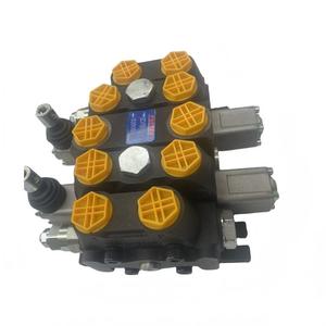 Distributeur de chargeurs hydrauliques Huamao, vanne de commande à 1-7 sections actionnée par joystick - Product Image 1