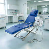 Silla Dental Plegable Portátil para Exámenes Dentales Escolares, Mesa de Examen Oral Ligera y Móvil para Revisiones Masivas y Clínicas