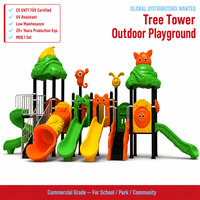 Équipement de terrain de jeux extérieur commercial de haute qualité, toboggan à tube large, escaliers, rampes, auvent, en acier galvanisé, pour enfants, préscolaire, OEM