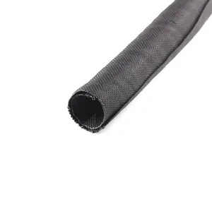 Funda de cable de envoltura en espiral trenzada de algodón de hilo de PP resistente al calor para protección de cables