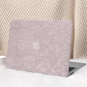 Étui pour ordinateur <span class=keywords><strong>portable</strong></span> en cuir PU à motif floral pour Macbook Air 13 M2/M3/M4 A2681 A3113 A3240 - Design moderne, protecteur et durable - Product Image 4