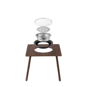 Diplomat Outdoor Folding <b>Table</b> Square With Cooling Sink And Charcoal Basin For Tea And Barbecue DFJ-702 - Product Image 2