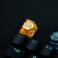 Conception personnalisée OEM, touches de clavier en résine 3D ESC RGB, design artisanal Ice Rose pour clavier mécanique de jeu DIY, matériau en résine