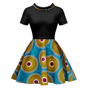 Váy Kitenge Ngắn In Họa Tiết Châu Phi Hiện Đại Váy Dạ Hội Thiết Kế Váy Họa Tiết Truyền Thống Cho Nữ Thường Ngày - Product Image 5