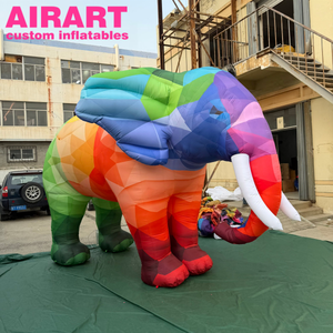 Elefante Gonfiabile Colorato, Animale Gonfiabile a Forma di Elefante per Attività Estive - Product Image 2