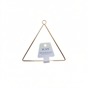 Anello triangolare in metallo ILAN da 15 cm per decorazioni - Product Image 1