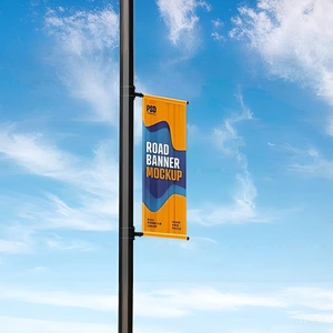 مخصص مزدوج الوجهين الفينيل مصباح آخر ضوء القطب شارع راية العلم - Product Image 4