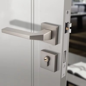 ชุดมือจับและกุญแจล็อคประตูแบบมอร์ทิส สำหรับงานหนัก ผลิตจากโลหะผสมสังกะสี ใช้กับกุญแจแบบอเมริกัน เหมาะสำหรับประตูทางเข้า - Product Image 6