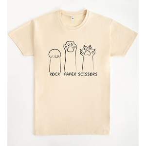 T-shirt Rock Paper Scissors unisexe, taille adulte moyenne, design graphique - Product Image 1