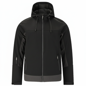 Veste de sport à coquille souple en polaire douce et chaude pour hommes, Offre Spéciale pour la randonnée avec fermeture à glissière, conception personnalisée OEM - Product Image 1