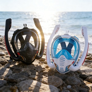 <span class=keywords><strong>Masque</strong></span> de plongée à double tube anti-buée, étanche, à large champ de vision, pour l'exploration océanique et l'entraînement en <span class=keywords><strong>piscine</strong></span> - Product Image 2
