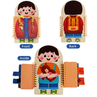 Tableau d'activités Montessori en bois pour les tout-petits de 2 à 4 ans, jouet d'apprentissage des compétences de vie, ensemble d'activités sur les métiers professionnels