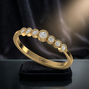 แหวนเพชรทรงกลมน่ารัก เพชรเลี้ยงในห้องปฏิบัติการ เงินแท้ 925 ทอง 9K 14K 18K ดีไซน์หรูหราสำหรับผู้หญิง เหมาะสำหรับเป็นแหวนหมั้นและเครื่องประดับชั้นดี - Product Image 3