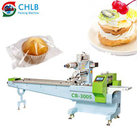 Machine d'emballage de gâteaux, machine d'emballage de cupcakes, machine d'emballage alimentaire pour boulangerie, machine d'emballage automatique à grande vitesse pour l'exportation
