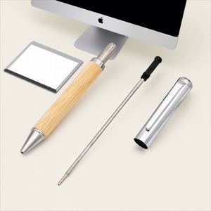 High Quality Custom Logo Bamboo Fountain and Ballpoint <b>Pen</b> Set Promotional for Business Writing and School Gift for Enterprises - Product Image 2