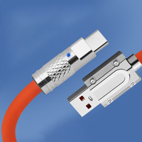 Adaptateur de chargeur personnalisé multifonction lueur 180 rotation chargeur de type c pour ordinateurs portables, téléphones portables et autres appareils électroniques